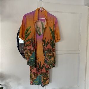 FARM Rio Multicolor Tropical Dress
